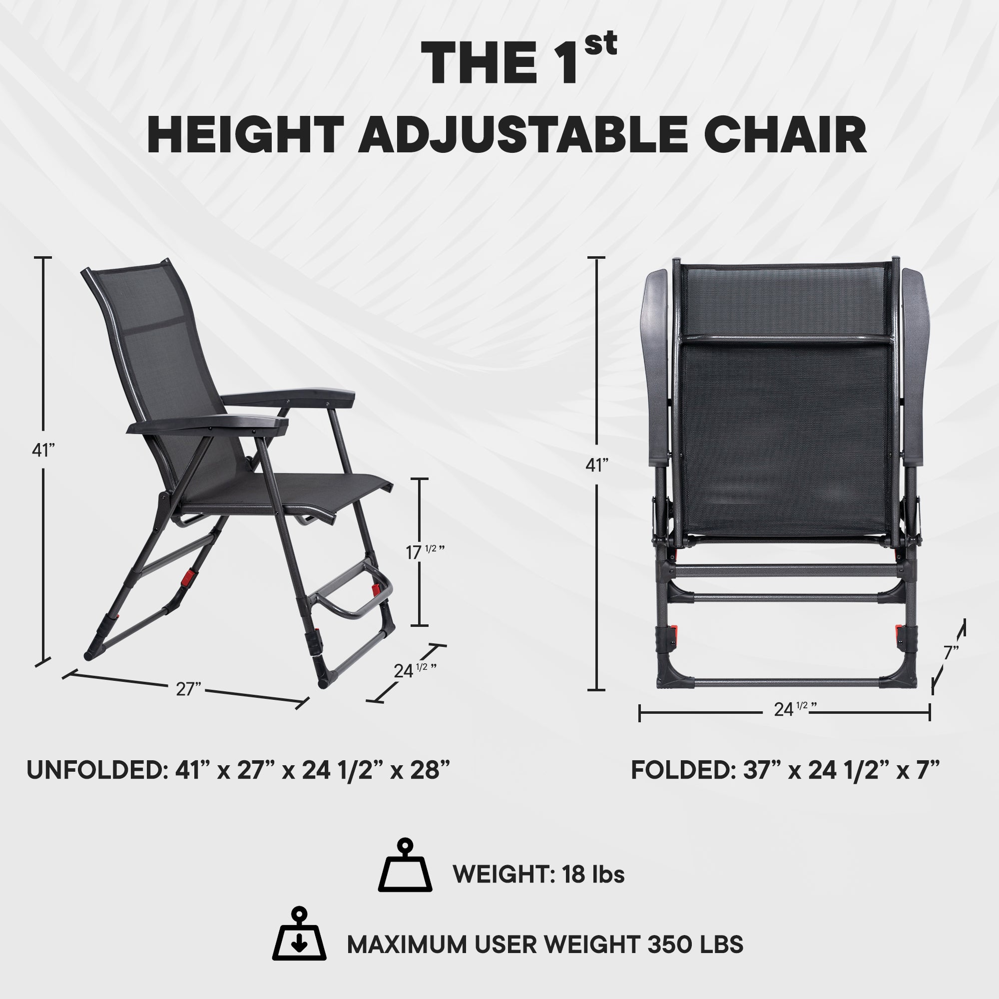 Goliath Height Adjustable Chair